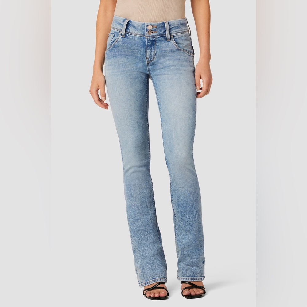 HUDSON Jeans Beth Low to Mid-Rise Baby Bootcut Petite Motion Blue Women Size 25 - Picture 4 of 17